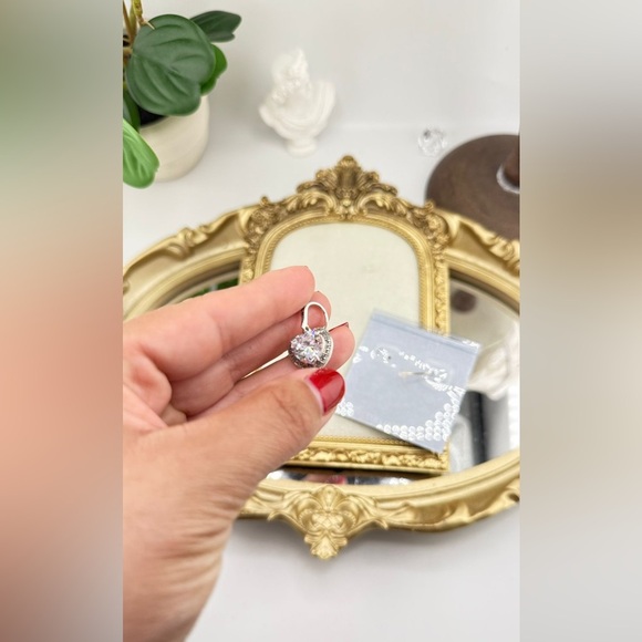 MARC Sterling Silver Heart Earrings – Swarovski® Marcasite & Cubic Zirconia - Picture 8 of 8